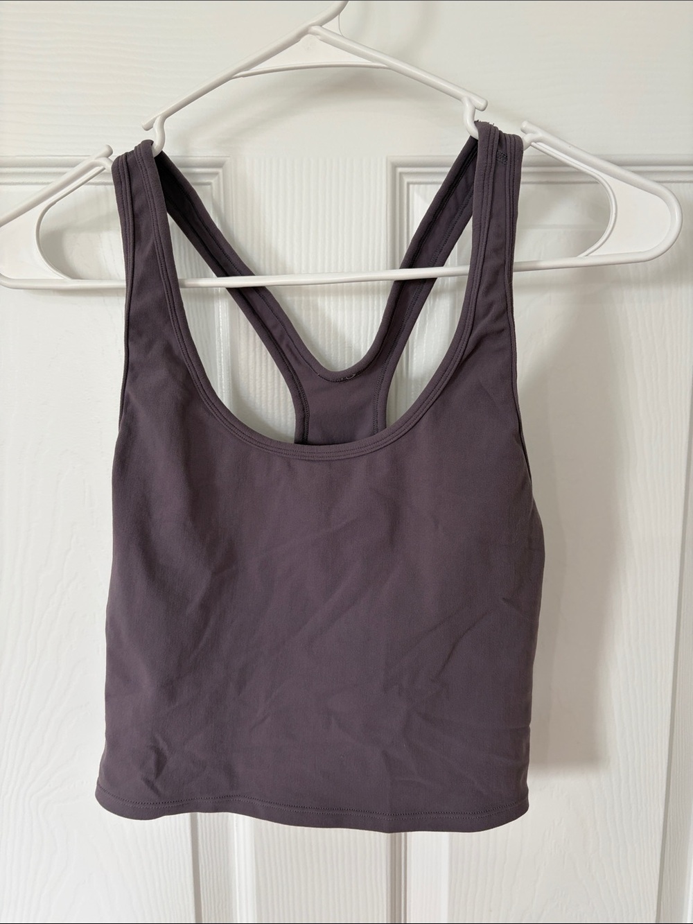 Fabletics Purple Racerback Crop Tank